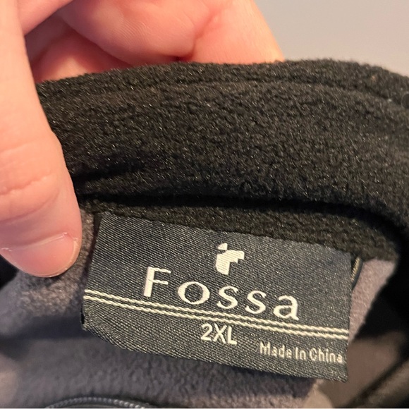 Fossa jacket mens 2XL gray full zip soft breathable stretch NWT performance Logo - Picture 13 of 13